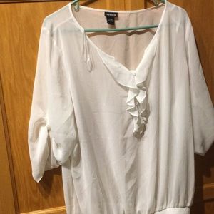 New 2X Torrid White Blouse